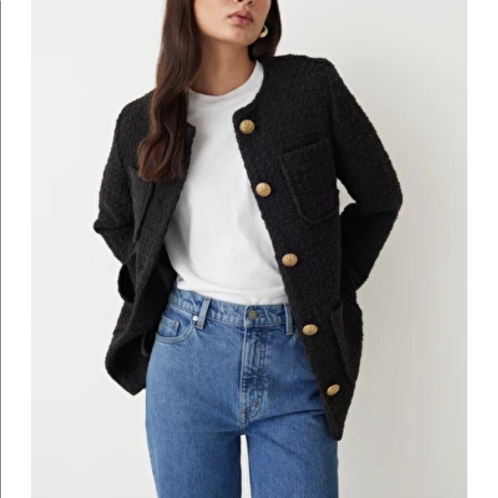 DISO: & Other Stories Gold Button Tweed Jacket